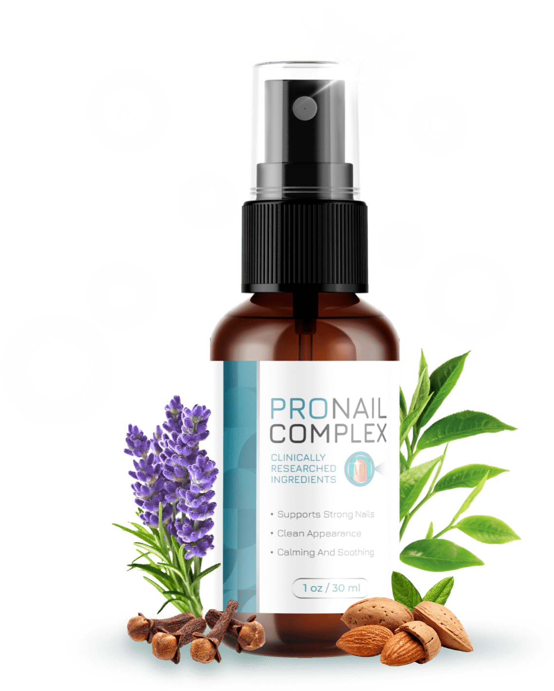 ProNail Complex spray bottle with botanical ingredients